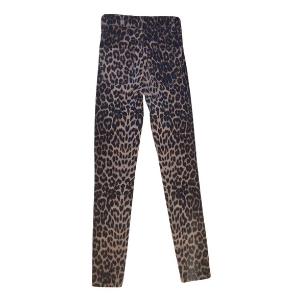 Zara Leopard Print Skinny Ankle Jeans - Picture 5 of 8